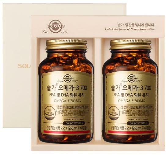 솔가 오메가-3 700 EPA&DHA 더블 기획 (60정+60정/4개월분)