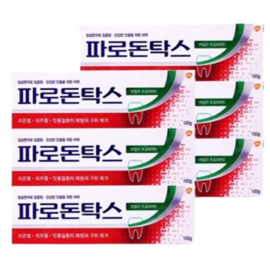 파로돈탁스 데일리 후로라이드 치약, 150g, 6개